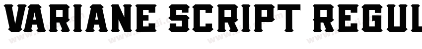 Variane Script Regul字体转换